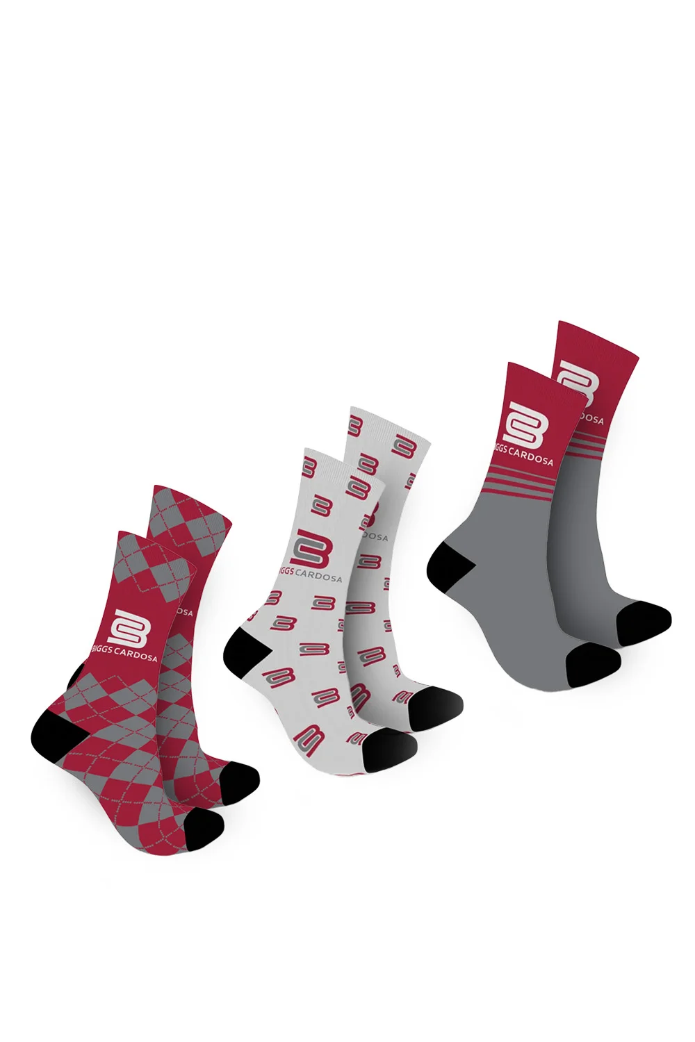 3-Pair Athletic Crew Socks